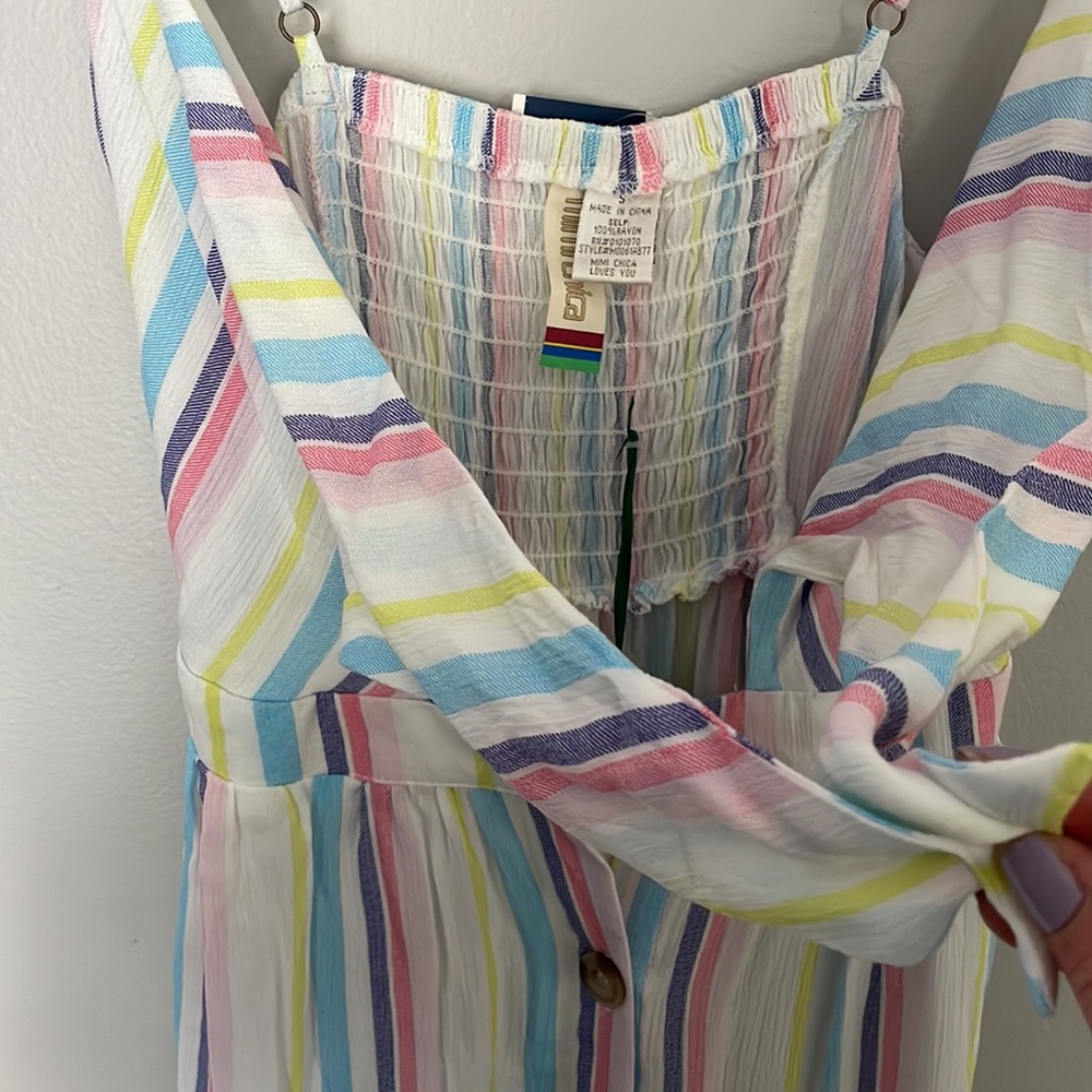 NWT Striped midi dress w/ pockets, size Small - Picture 9 of 10